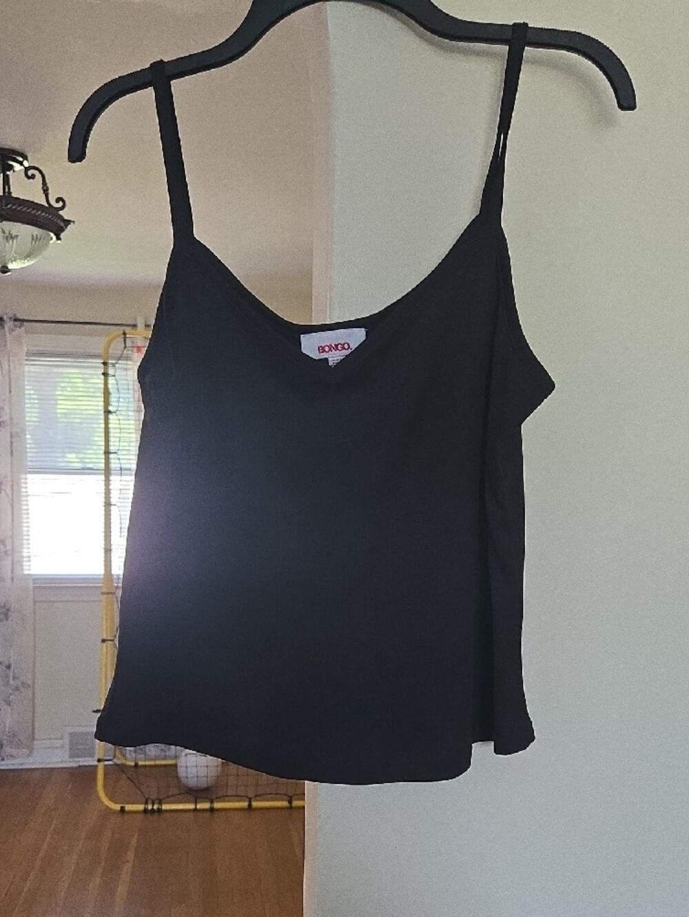 BONGO Black Sheer Layered Camisole with Bell Sleeves - Picture 4 of 4